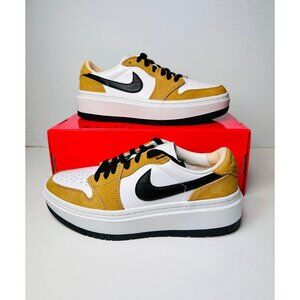 9 Women's Nike Air Jordan 1 Elevate Low Shoes 'Golden Harvest' DH7004-701